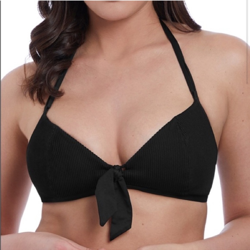 Freya Nouveau Black Soft Triangle Bikini Top